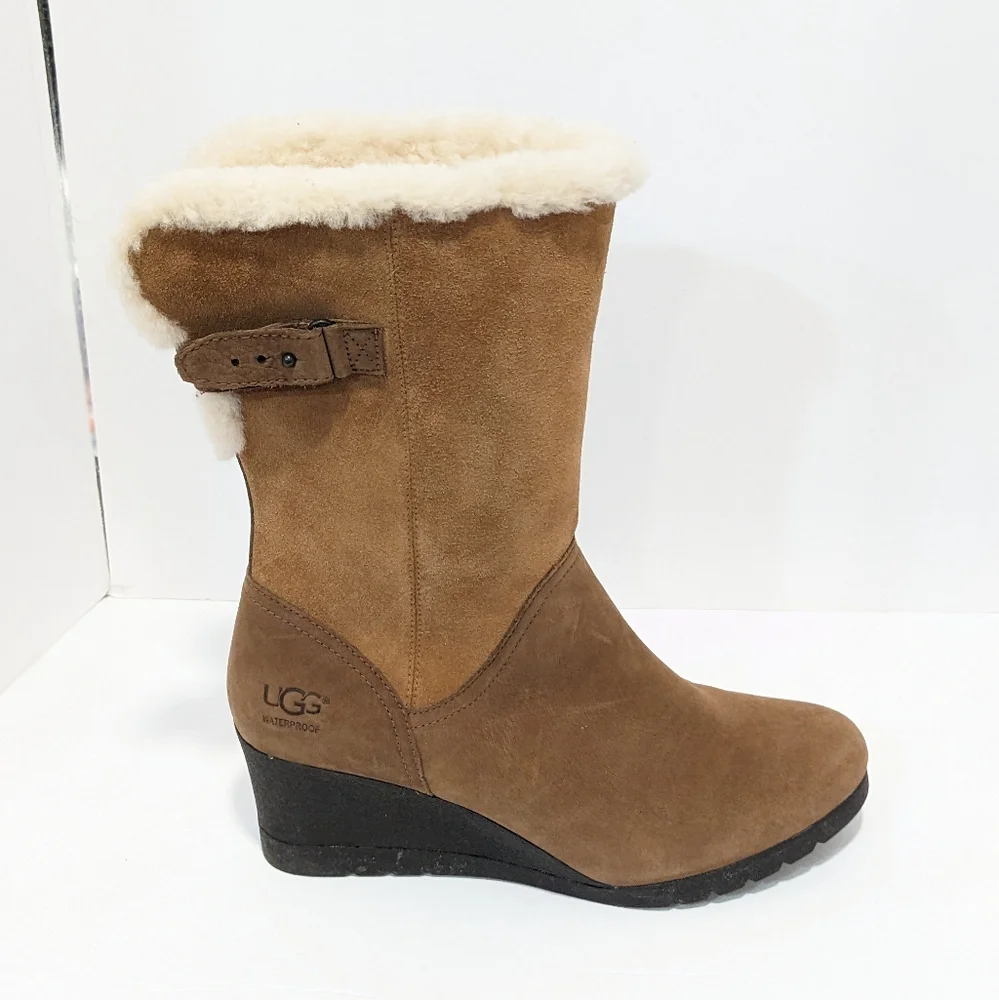 NWOT UGG Waterproof Edelina Wedge Boots